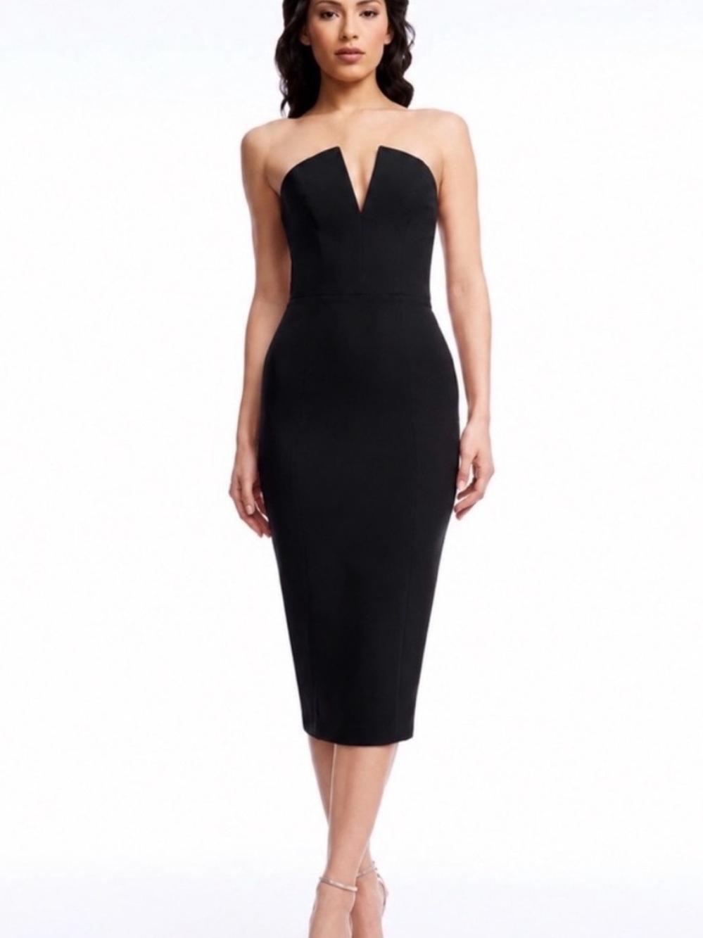 Dress the Population black Perla midi dress NWT SIZE XS